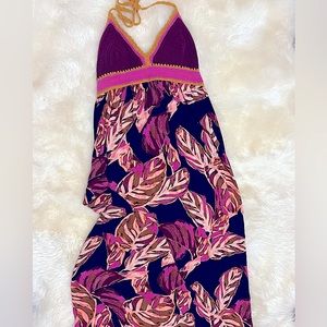 Size medium to large maxi dress, crotchet top